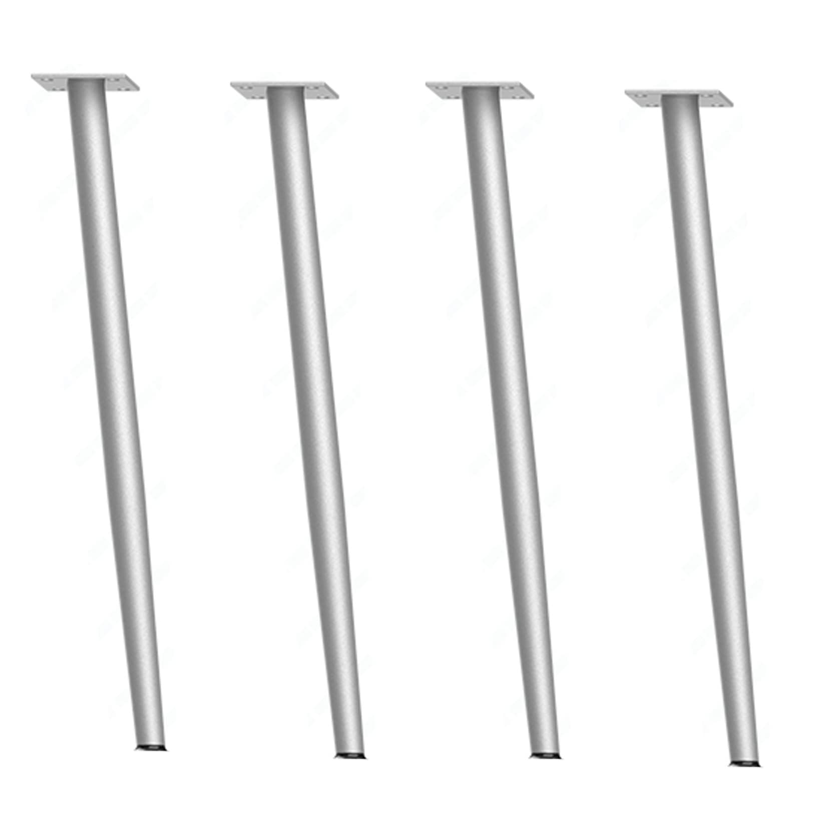 Metalowe nogi stołowe w nowoczesnym stylu, zestaw 4 wymiennych nóżek meblowych do sofy, szafki, biurka, stolika kawowego, 18 cm, czarne/złote/srebrne nogi ze śrubami