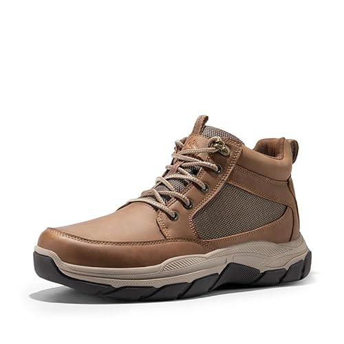 NORTIV 8 Men's Hiking Boots Lightweight Fashion Casual Chukka Ankle Boots Elevation,Size 9,Light Brown,SNHB2411M