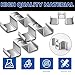 25 Pcs Grating Clip, Galvanized Steel Saddle Clip Metal Bar Clamp for 1/2 to 2 Inch Bearing Rod Height Small Fasteners for Industrial Flooring Drainage Systems Mezzanines