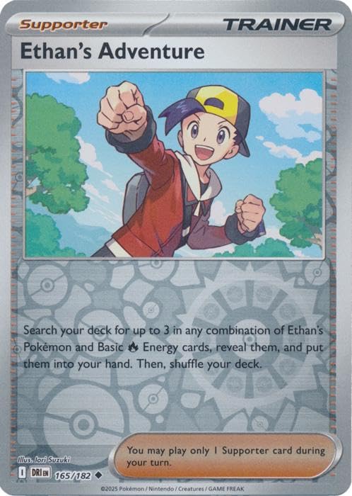 Pokemon - Ethans Adventure 165 182 - Destined Rivals - Reverse Foil - Single Card