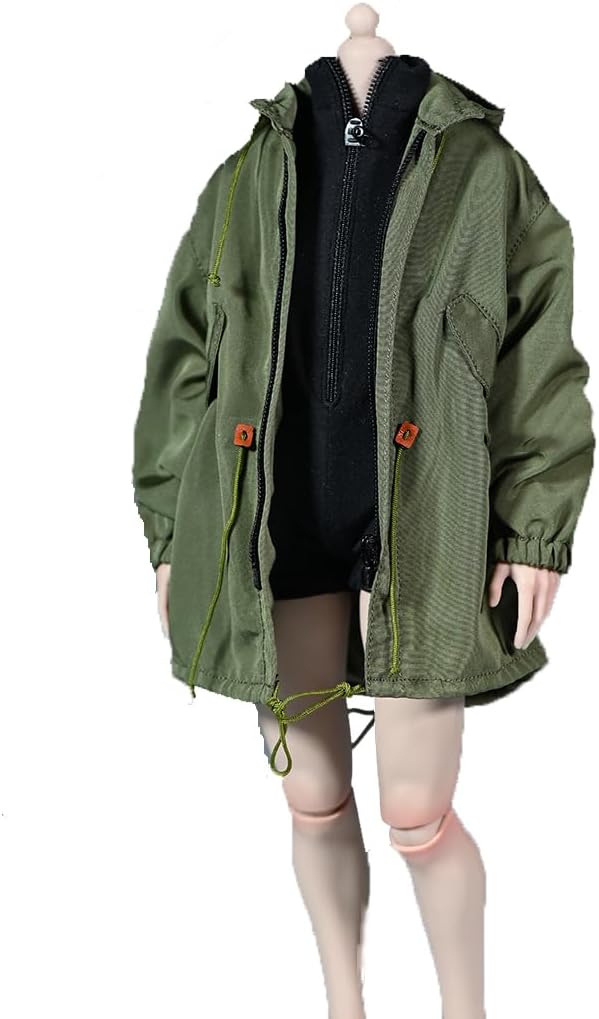 1/6 Scale Female Windbreaker Jacket Loose Workwear Coat Top Clothes for 12inch PH TBL JO Worldbox Action Figure
