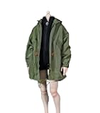 1/6 Scale Female Windbreaker Jacket Loose Workwear Coat Top Clothes for 12inch PH TBL JO Worldbox Action Figure