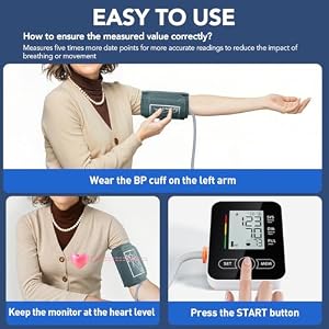 maguja Upper Arm Blood Pressure Monitor Auto BP for Home Use(Black) — photo 6 of 6