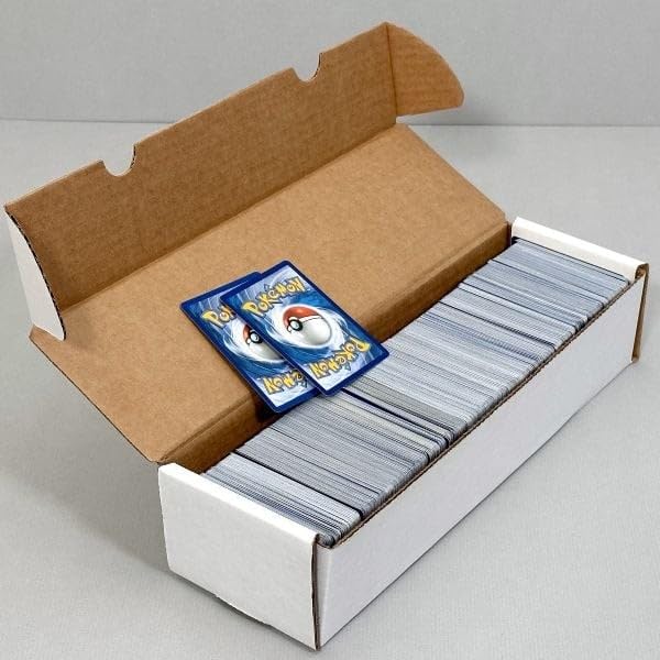 Amazon.com: BCW Single Row Gaming Card Storage Box - 1 Pack | 1000 Count  Holder Box | Corrugated Paper Cardboard Holder