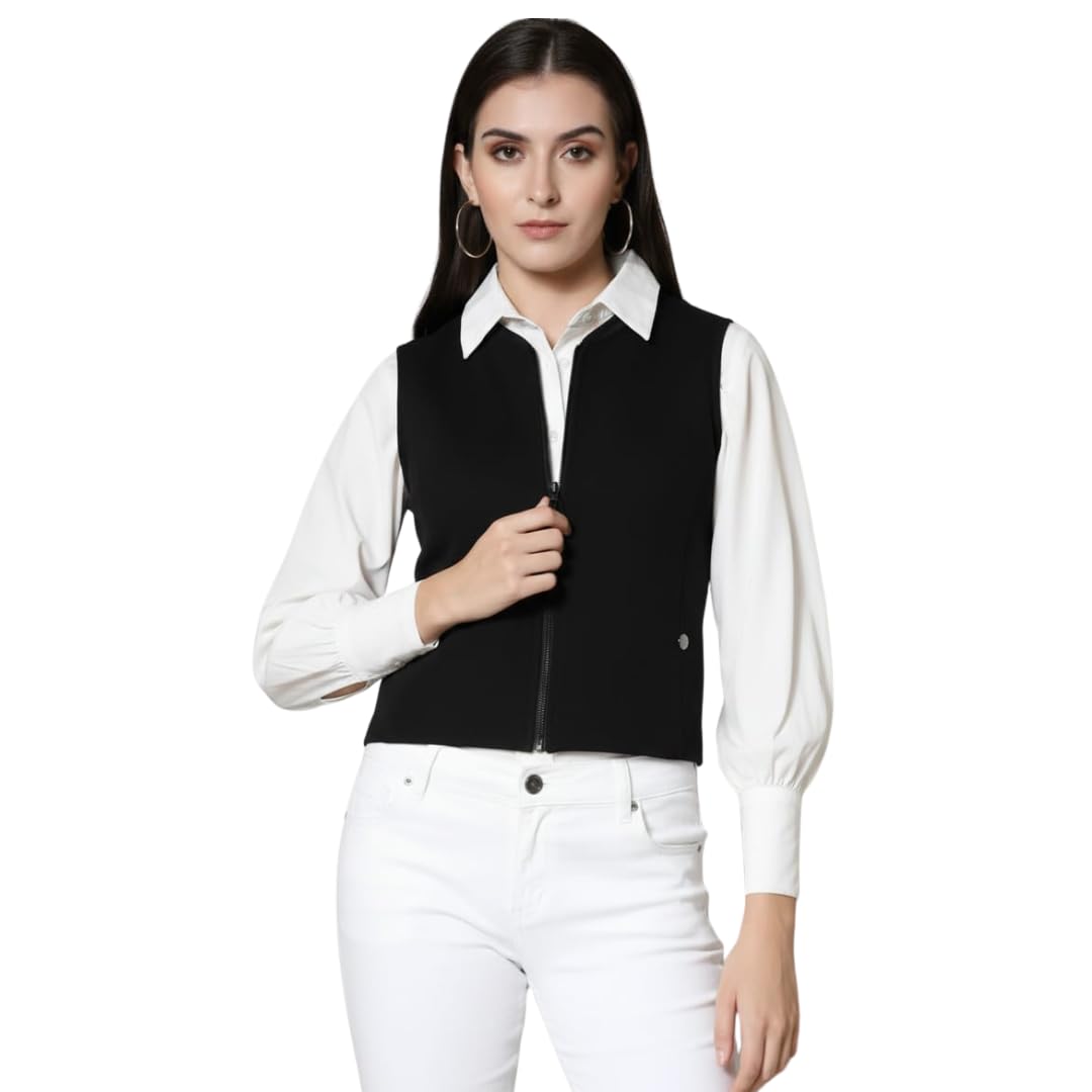 (jnd) jewels danish Sleeveless Woolen Zipper Jacket with Hoodie for Men & Women | Warm Winter Sleeveless Hoodie | Soft Wool Blend-picture-39