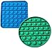 ISOTRADE fidjettoyset popits Sensory Finger Push Press and Pop riesig Simple Dimple Fidget Bubble Fidget Verschiedene Kombination silikone Popets Puppet Satz auf Quadrat Kreis Ball (2X)