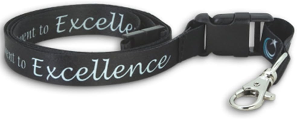 PinMart's Full Color Commitment to Excellence Lanyard w/Safety Release