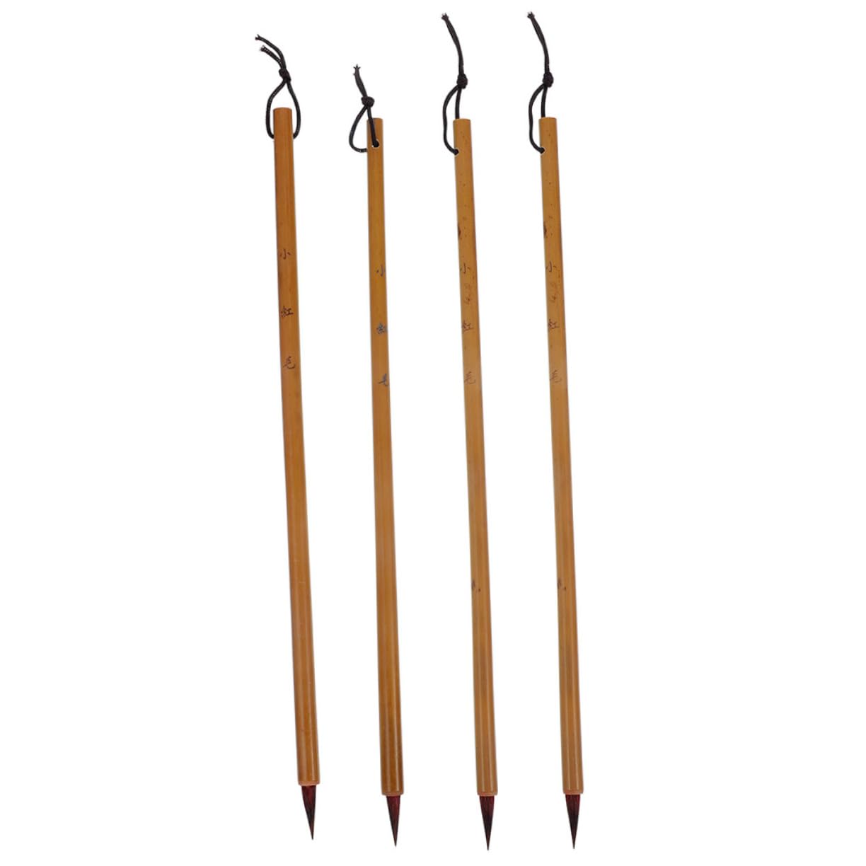 jojofuny 5 Set Pennello Da Scrittura Minuscolo Inchiostro Kit Penna Calligrafica Penna Calligrafica Cinese Penne Calligrafiche Cinesi Per Principianti Palo Di Bambù 4 Pezzi*5