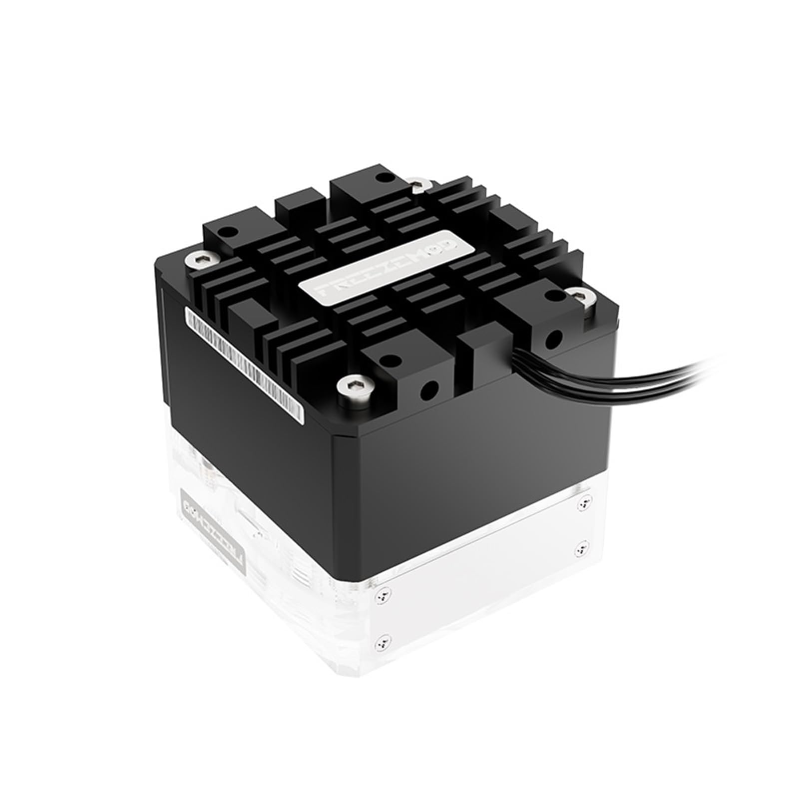 Komputer chłodzący PC pompa wyciszająca PWM inteligentny przepływ 800 l/h VA czujnik temperatury światło RGB. PU-FS6M-P (ręczny klawisz Ctrl, 5 V RGB, srebrny)