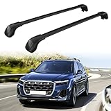 EZREXPM 220LBS Lockable Roof Rack Cross Bars Fit for Audi Q7 2016-2025 Aluminum Cargo Bars Carrier Crossbars Rooftop Accessories