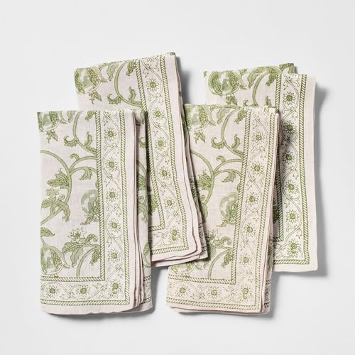 Servilletas Florales Sur La Table, Set de 4, Verde miniatura 1