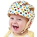 IULONEE Casco de protección para bebé, gorra protectora para cabeza de bebé, gorra de algodón ajustable(Apple Flower)