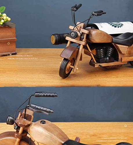 Soporte para Botella con Forma de Motocicleta de Madera miniatura 3
