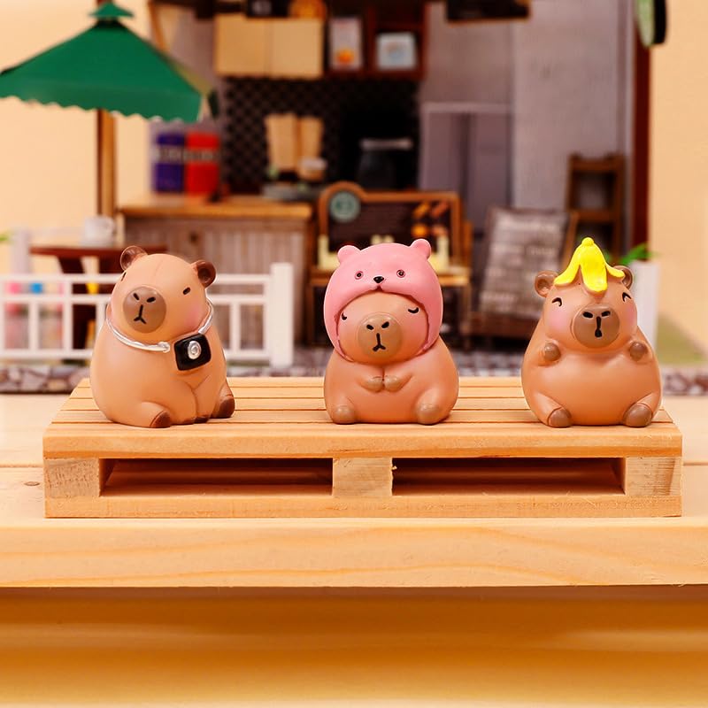 Image of Capybara Blind Box, Random Animal Collectible for Desk Display Cases, Cute Blind Box, Blind Bag with Capybara Figurine for Kid Aged 5-12