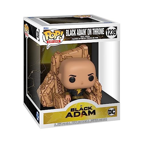 Funko Pop! Deluxe: DC - Black Adam On Throne - Figura de Vinilo Coleccionable - Idea de Regalo- Mercancia Oficial - Juguetes para Niños y Adultos - Movies Fans - Muñeco para Coleccionistas