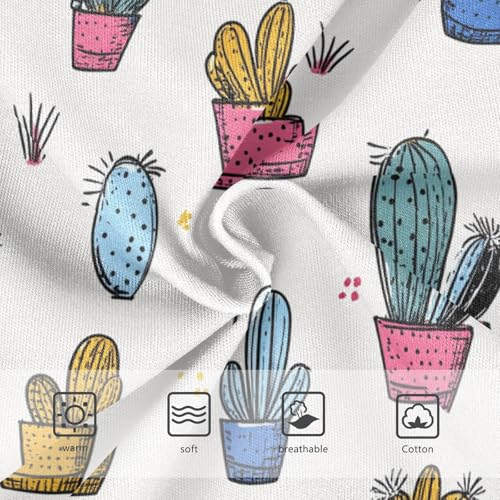 Wusikd Colorful Cacti Girls' Underwear Cotton Girls Briefs Soft Toddler Underwear 2T3