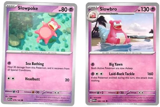 Slowbro 080165 - Pokemon 151 - Lote de cartas Evolution - Slowpoke