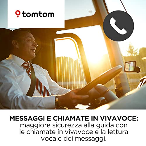 TomTom GO Professional 520 Navigatore Satellitare per Camion, Autobus, Furgone, Navigazione Professionale per Veicoli di Grandi Dimensioni, Connessione tramite Smartphone, Nero, 5