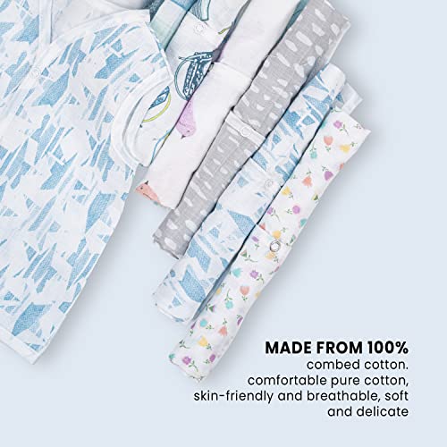 BAYBEE 100 Cotton Muslin Baby Vest Clothes for New Born, Soft