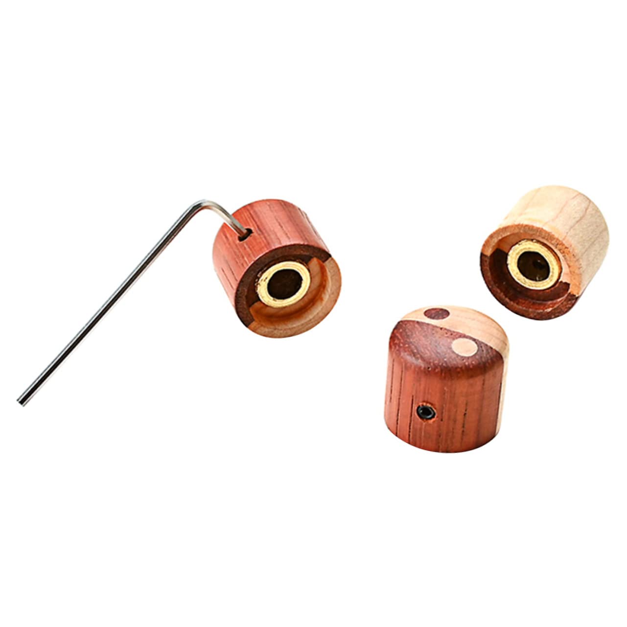 HEMOTON 12piezas Perillas De Control De De Madera Para Guitarra Eléctrica Reemplazo De Pomo De Potenciómetro Accesorios Para Eléctricas y Prácticas