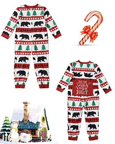 Kouric Weihnachtspyjama Jumpsuit, Christmas Pyjama Damen/Herren/Junge/Mädchen/Baby, Weihnachts Schlafanzug Onesie Weihnachten Geschenke für Frauen, Männer, Pärchen, Eltern, Paare, Familien - Image 5