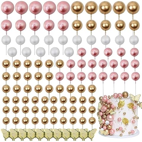 Acmee 115 PCS Ball Cake Toppers Cover