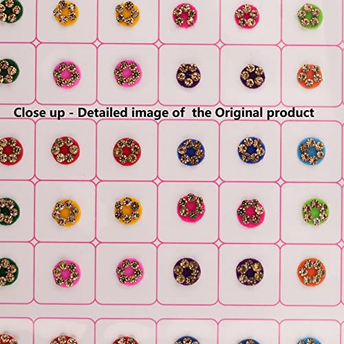 Vama Fashions Crystal Forehead Tilki Sticker kumkum Multicolour Stone Bindi Book Small Size for Girls & Ladies (Small Stone Bindi Book 372 bindis) - Image 5