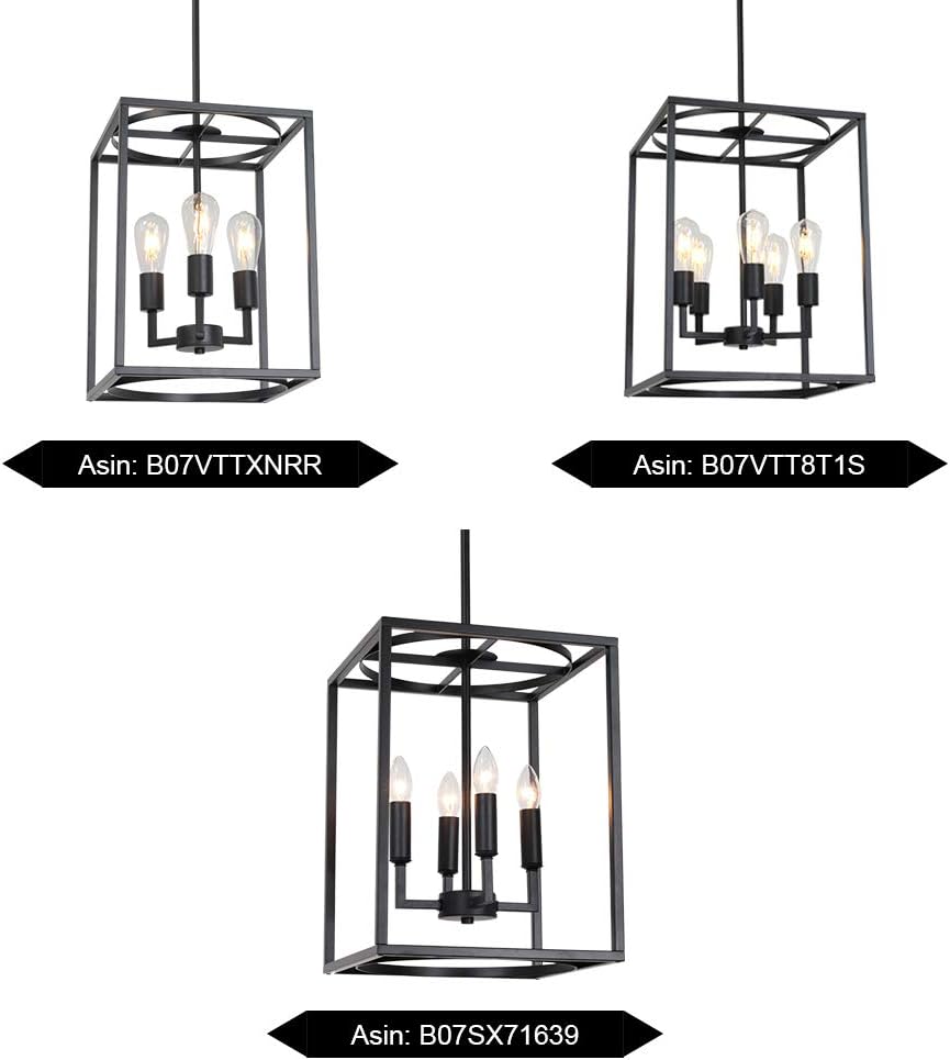 Best Cyber Deals 🔥 BONLICHT Vintage Industrial Metal Foyer Cage Chandelier 4 Light Black Candle Style Ceiling Hanging Light Fixture Rustic Lantern Pendant Lighting for Kitchen Hallway Bar Dining Room Restaurant Super Sale 🛒 BONLICHT Vintage Industrial Metal Foyer Cage Chandelier 4 Light Black Candle Style Ceiling Hanging Light Fixture Rustic Lantern Pendant Lighting for Kitchen Hallway Bar Dining Room Restaurant