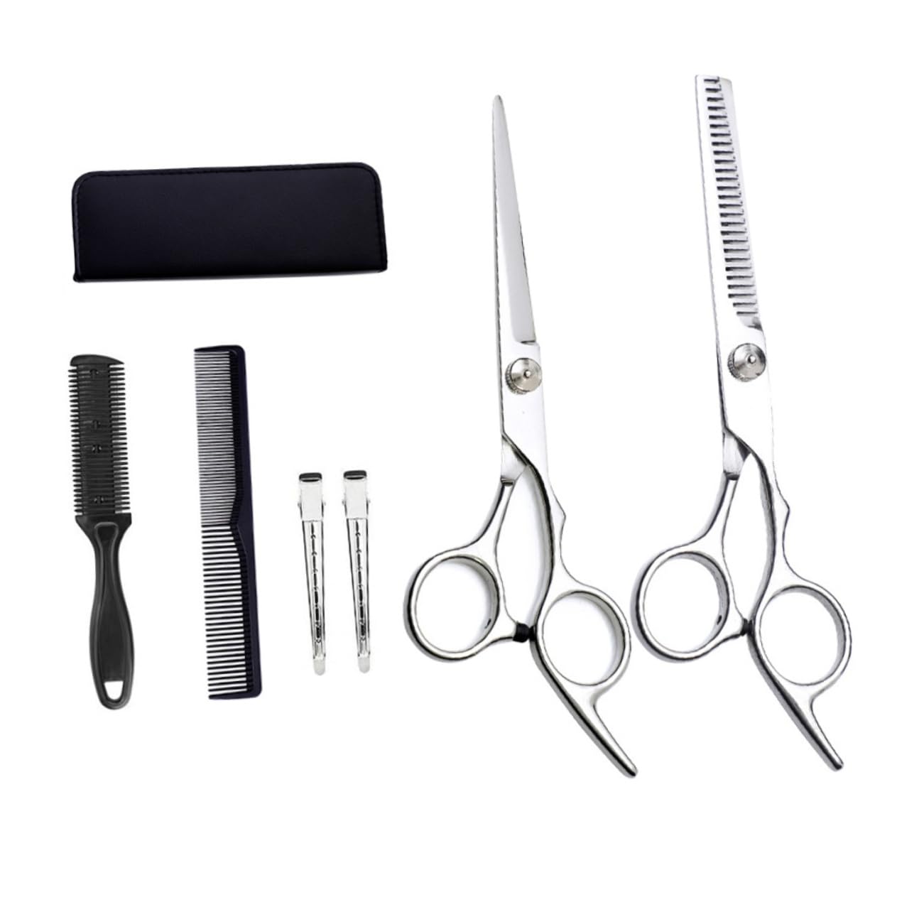 Housoutil 1 Set Da 7 Pezzi cesoie per denti spazzola per da salone abito forbici forbice per cesoie da modellazione attrezzo cesoie per sfoltire