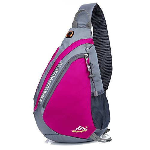 Soradoo Hombres Bolso Bolsa Mochila de Pecho Bandolera Deportivo Mochila de Hombro para Ciclismo Deportes Al Aire Libre Gimnasio Senderismo Escuela Viaje