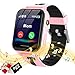 AOYMJRS Montre Connectée Enfant, Montre Intelligente Enfants Two-Way Call SOS Montre Telephone Enfant avec MP3 Musique Caméra Jeux Smartwatch Sports Montre Enfant Fille Garçon Cadeaux (Rose)
