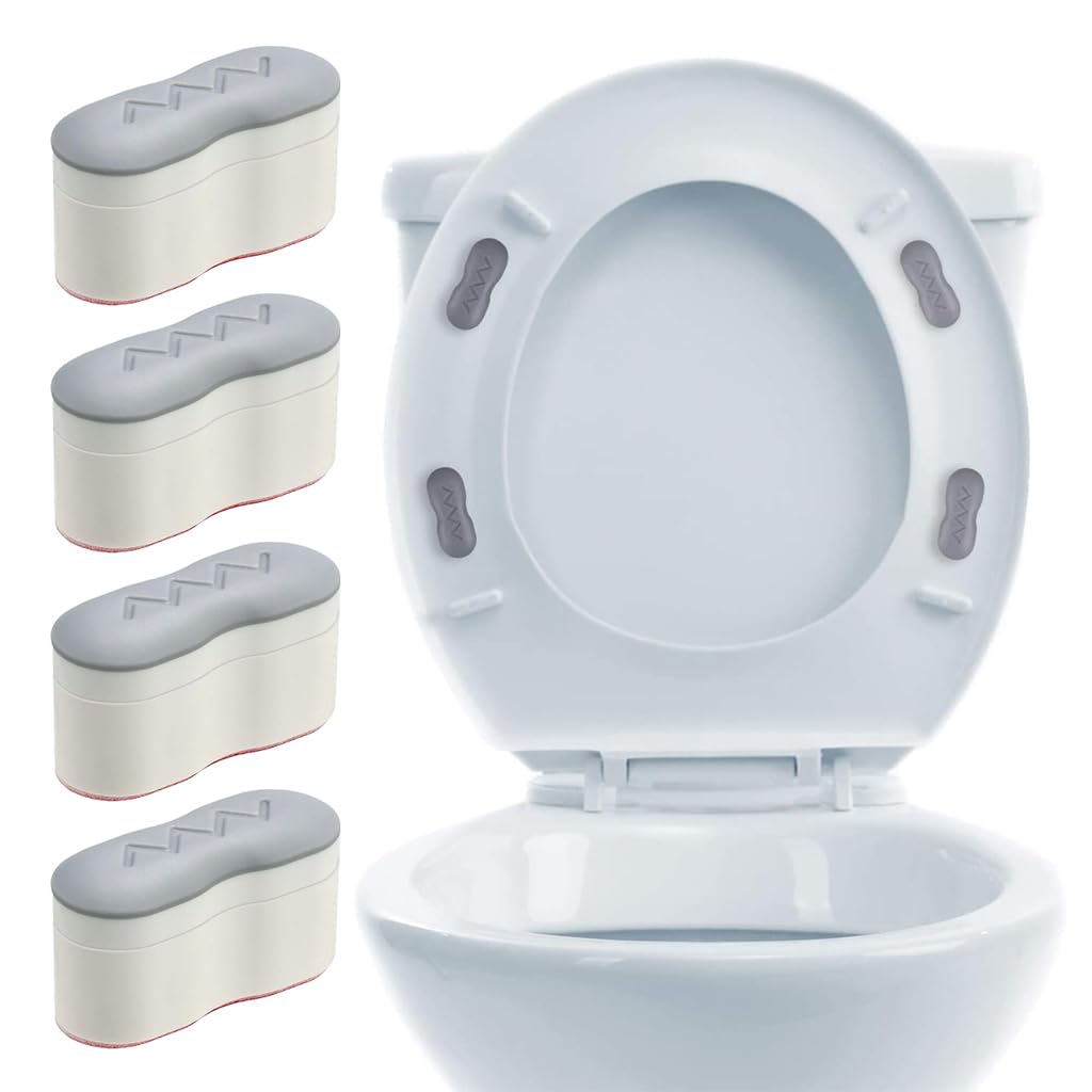 Serplex® 4Pcs Toilet Seat Sanitary Bumpers Universal Toilet Seat Bumpers Replacement Strong Adhesive EVA Toilet Seat Sanitary Bumpers (B0D5483GHV) Amazon Price History, Amazon Price Tracker