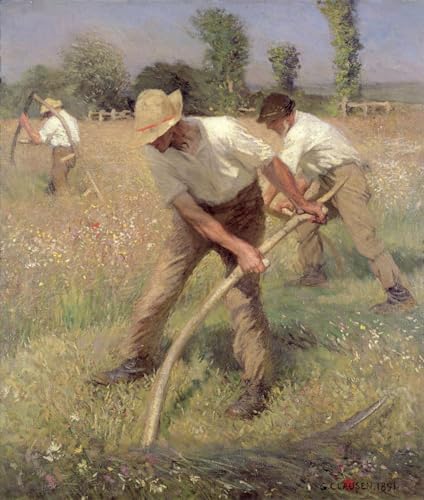 Les faucheuses George Clausen affiche vintage pour creer une ambiance chaleureuse de chambre