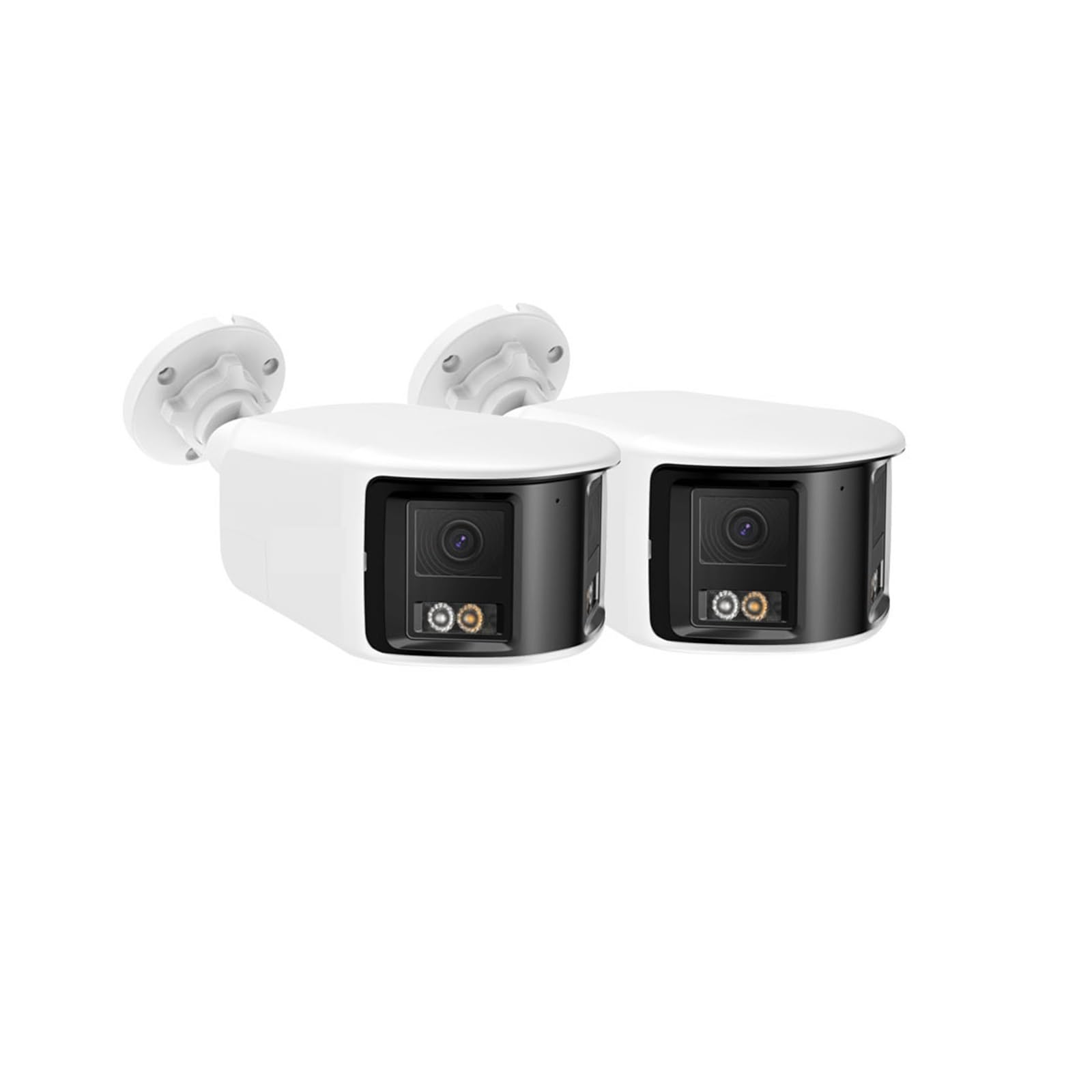 Oshpmbdlyfj One Color 4K 8Mp Poe Surveillance Camera Dual Lens Outdoor Poe Camera 1/2/4Pcs Color Night Vision Cctv Video Security Camera For Nvr(2Pcs 91Ev)