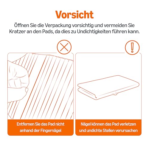 Amazon Basics Strapazierfähige Trainingspads für Hunde und Welpen, auslaufsicheres Design mit schnell trocknender Oberfläche, 20 stück (1 erPack), Blau/Weiß