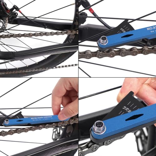 Lwuey Bike Chain Wear Indicator Gauge, Universal Chain Checker Tool for Road Bike MTB - Image 2