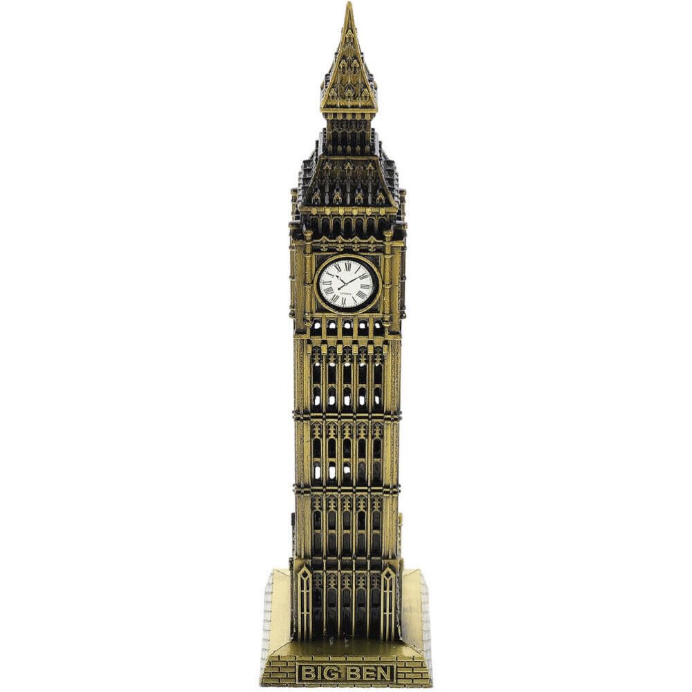 Anso A Nso London Big Ben Statues Desktop Ornament Big Ben Tower Model Sculpture Crafts (,30Cm)