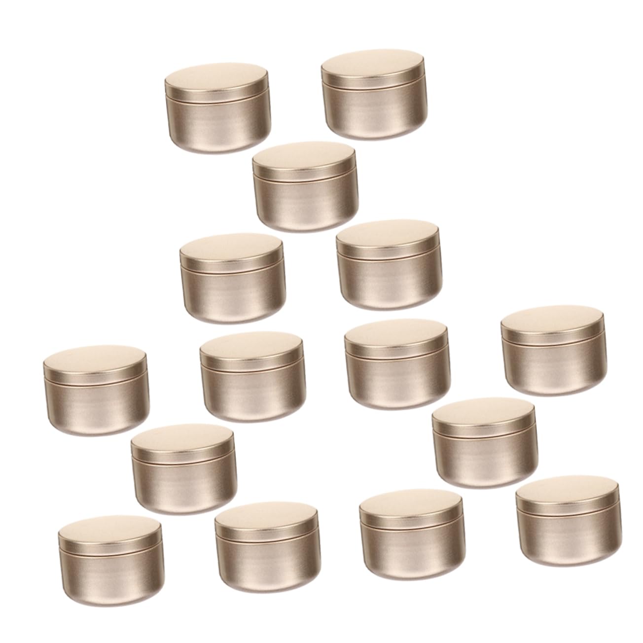 DOITOOL 24Pcs Round Aluminum Candle Storage Jars Empty Containers for Candle Making Stylish Decorative Tins for Crafts for and Parties