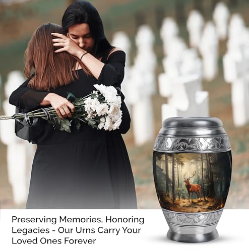 Image of Deer Urn Keepsake Urns for Funeral 3 Inch 4 Qty | Small Cremation Urns for Ashes for Women Memorial Urn