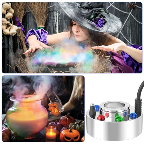 Fitnate HS0402-US High Power Mist Maker, 1500Ml/H Large Volume Mist Fogger With 6 Led Light Fog Machine Atomizer For Halloween thumb #2
