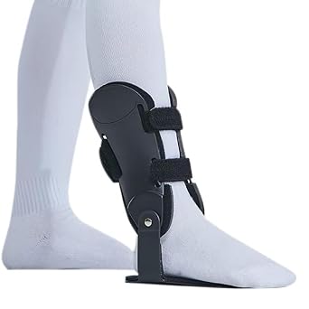 ASO Ankle Brace, AFO Foot Drop Brace, Rigid Support, Adjustable, Hinged Ankle Stabilizer for Sprains, Volleyball, Basketball, Tennis, Sports Injury, Paresis, Stroke, Tendonitis, Hemipleg L Right