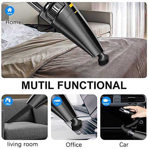 Tamkyo Handheld Vacuum Cleaner, Car Vacuum Cleaner High Power Cordless with Rechargeable Quick Charge, LED Light, Hand… - Image 5