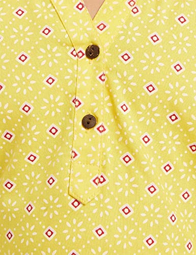 Image of Amazon Brand - Jam & Honey Girl's Cotton Regular Short Kurti