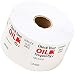 Parts Flix OCS-500 Clear 1.75" x 1.75" Premium Quality Oil Change Stickers Static Cling, 500 Pack