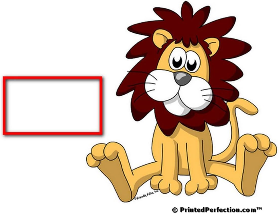 Personalized Lion - Male Drink Set of 4 Coasters - Great Gift!