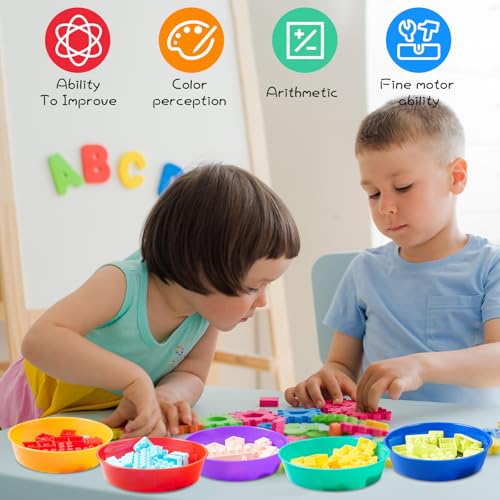 Image of 6 Pcs Sorting Bowls for Preschool 6 Colors Counting and Sorting Bowls for Toddlers Early Math and Fine Motor Skills STEM Sets Gift for Toddlers Kids