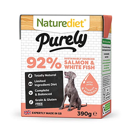 Diet Nature Naturediet Comida Húmeda Completa De Puro Pescado Blanco Y Salmón 390 G, 18 x 390g