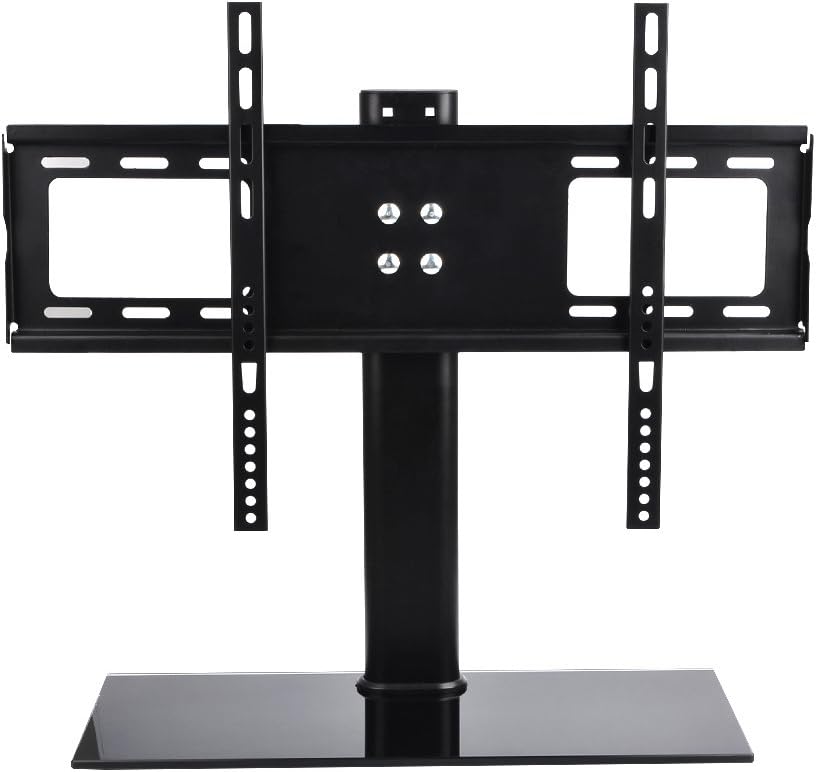 DEKOMORE 2 in 1 TV Wall Mount+TV Stand, Plasma LCD LED Wall Mount,Flat Panel TV Stand with Hardglass Socket for 32-55 inch TV,max. VESA 600x400mm and max. 40KG Load Capacity