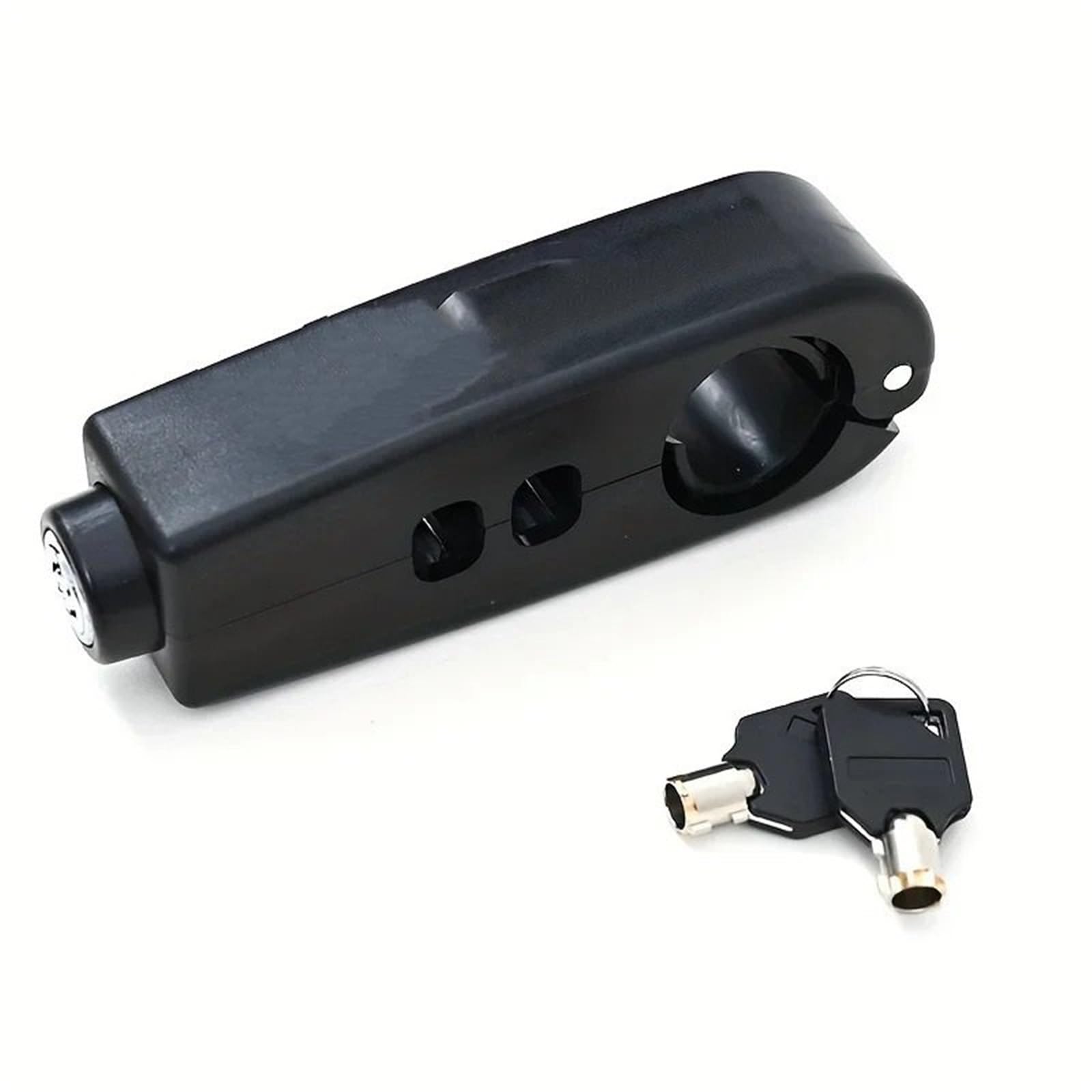 Chain Lock Motorcycle Handlebar Lock Throttle Anti-Theft Electric Vehicle Bike Battery Car Handle Safety Brake Motorcycle Handlebar Lock(Black)
