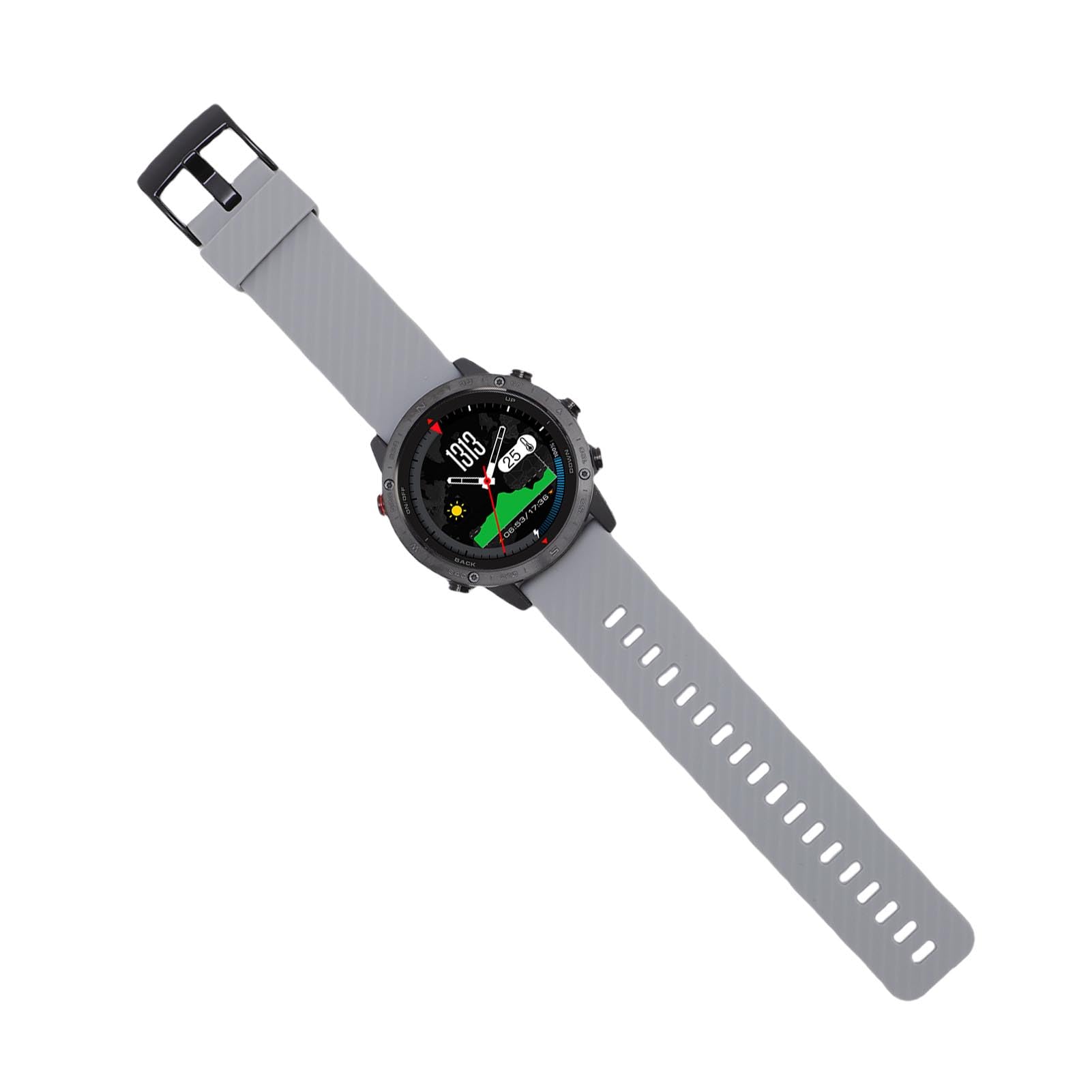 Generic Smartwatch, 1,3 -calowy Barometr Inteligentny Ekran Sportowy dla Długiej żywotności Baterii Lekkie Powiadomienie o Wyścigu (BLACK)